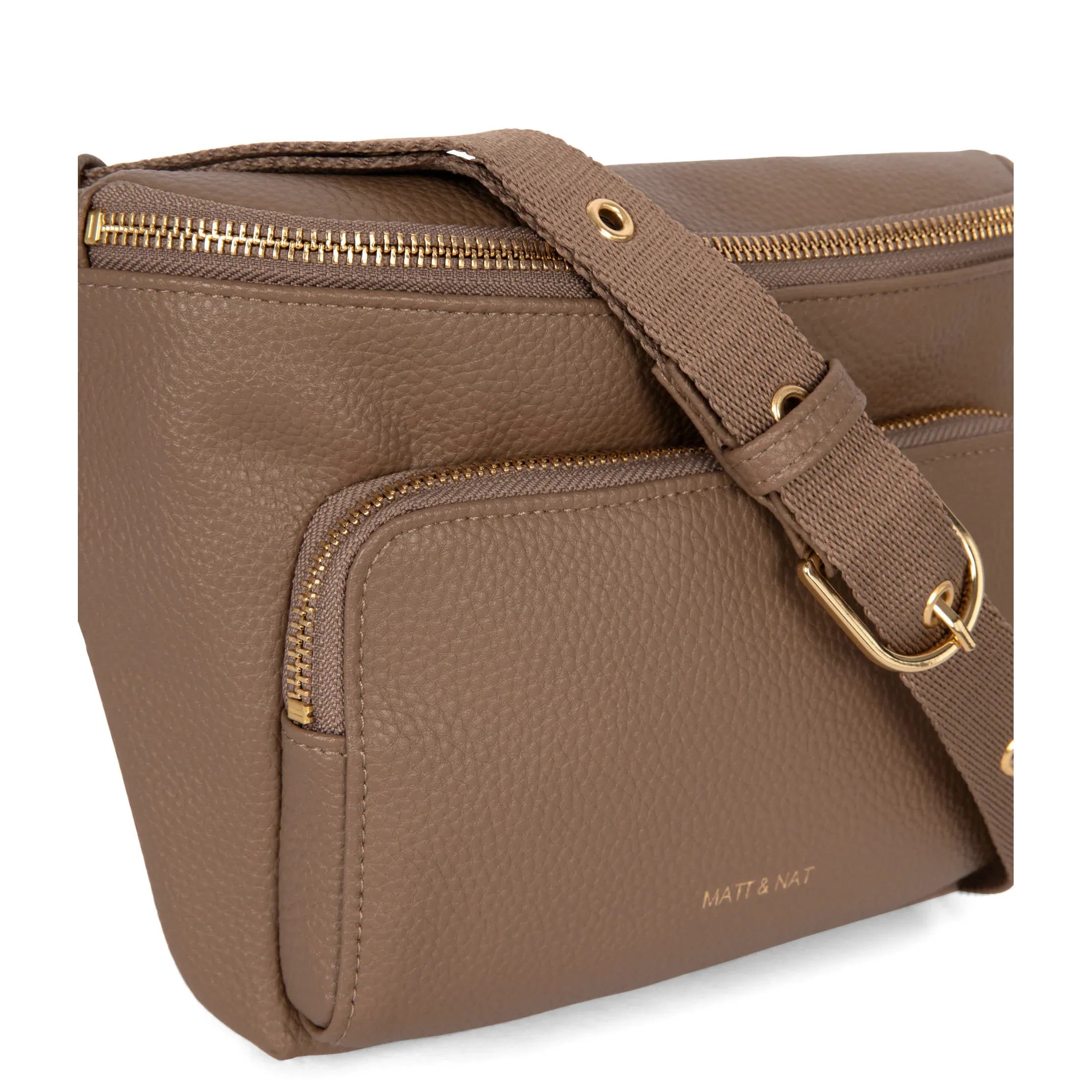 Matt & Nat Kora Vegan Belt Bag Grain - Black