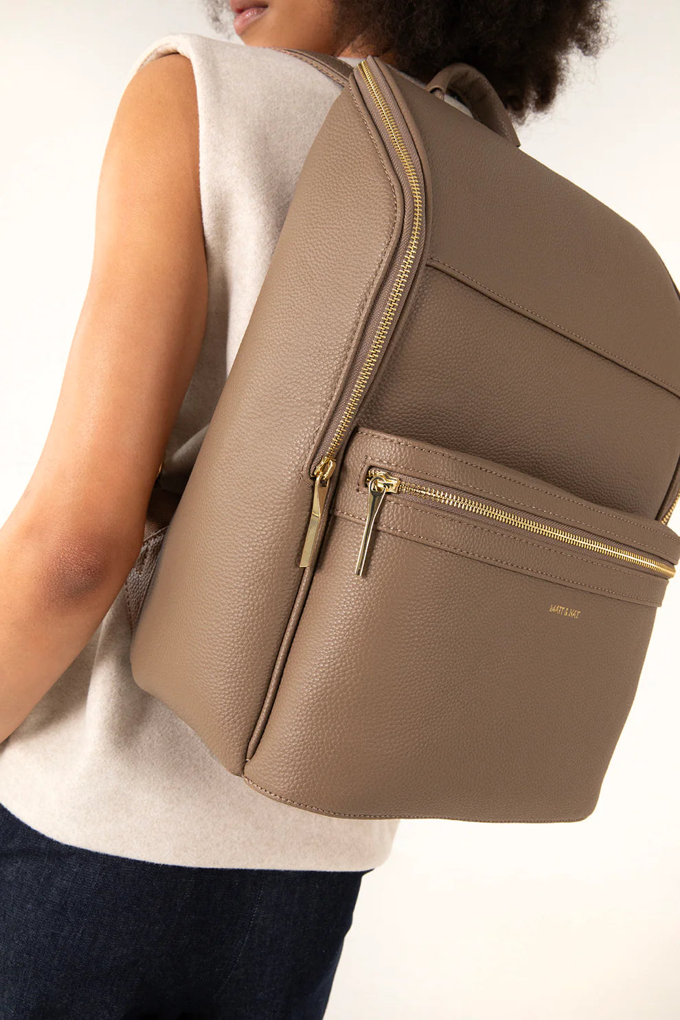 Sac à dos végan Matt & Nat Remi Grain - Noir