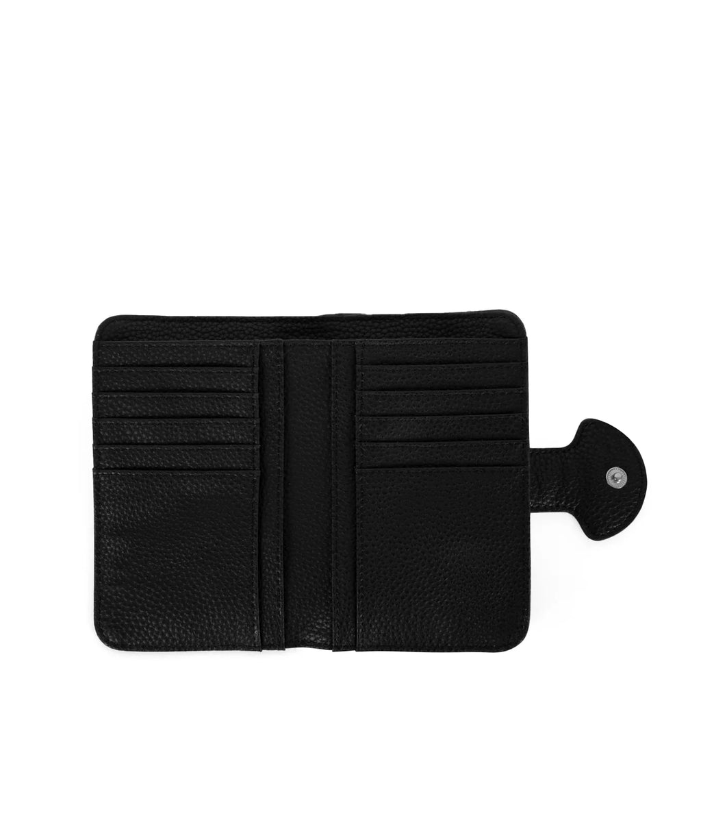 Matt & Nat Float SM Vegan Grain Wallet - Black