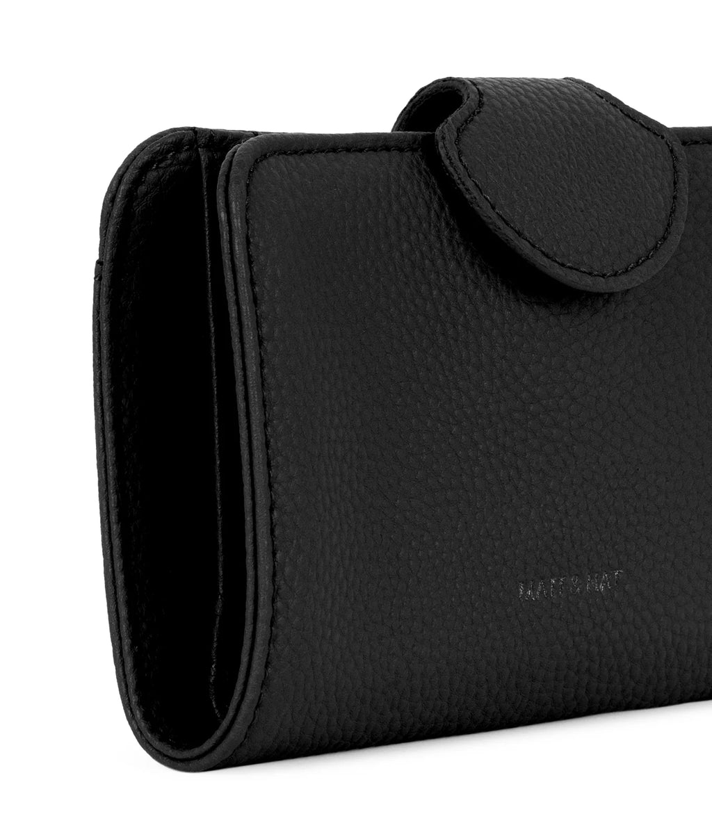 Matt & Nat Float SM Vegan Grain Wallet - Black