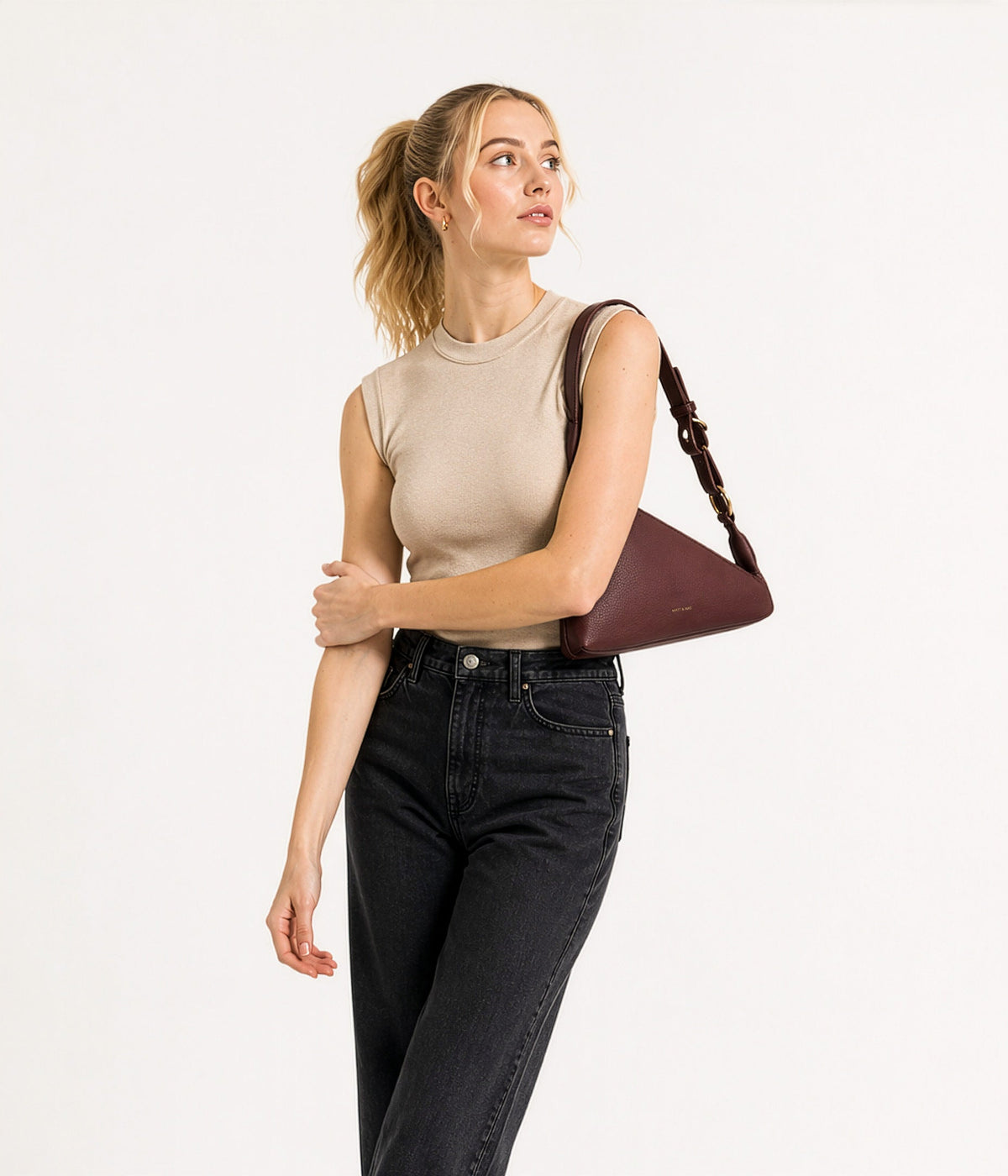 MATINA Vegan shoulder bag - Grain