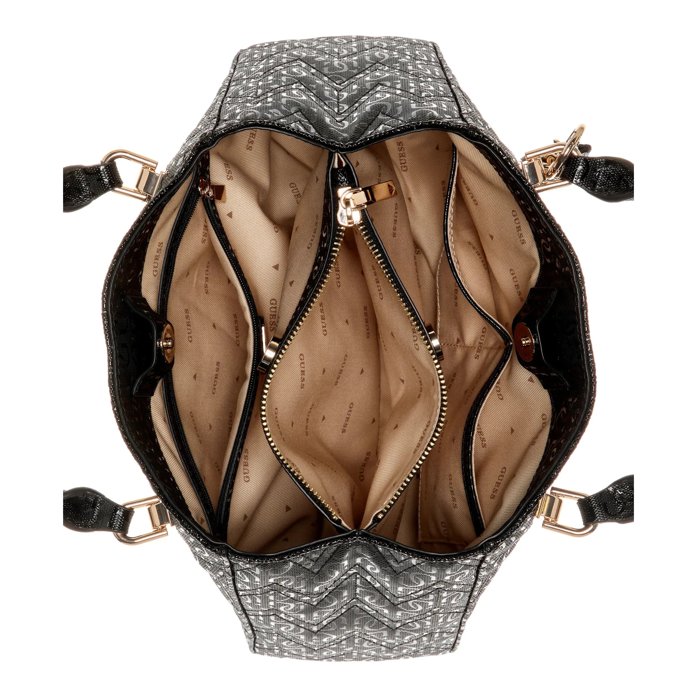 Guess Adelard Girlfriend Satchel - Black