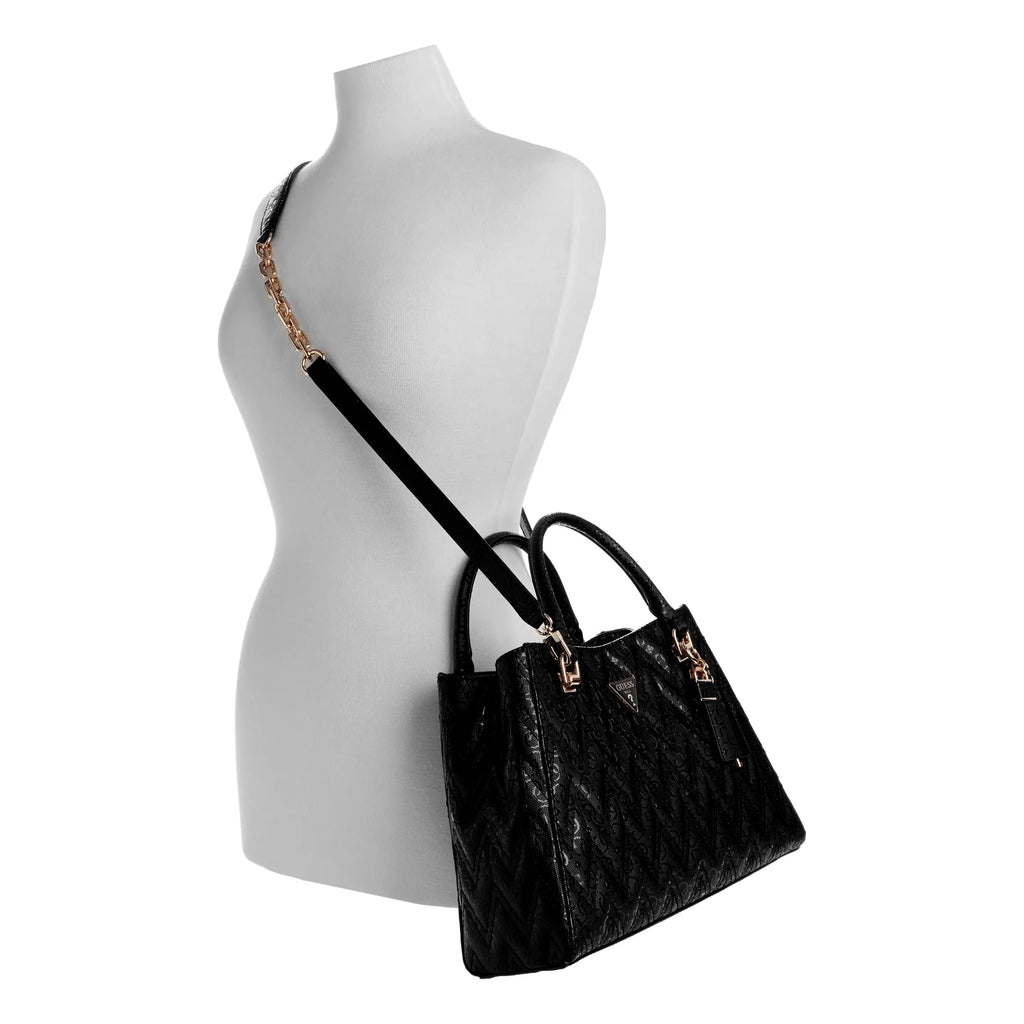 Guess Adelard Girlfriend Satchel - Black