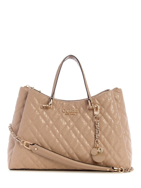 Guess Isemay Girlfriend Shoulder Satchel - Pale Mocha