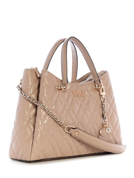 Guess Isemay Girlfriend Shoulder Satchel - Pale Mocha