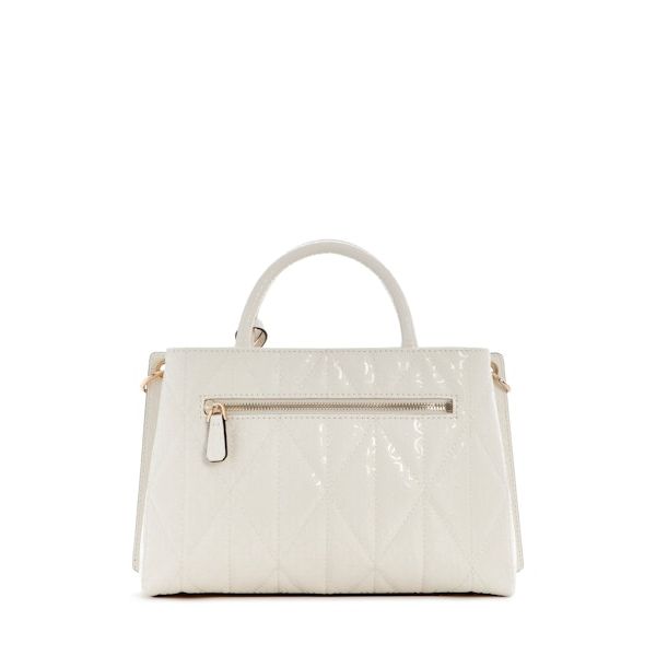 GUESS Aldina Girlfriend Satchel - Off White