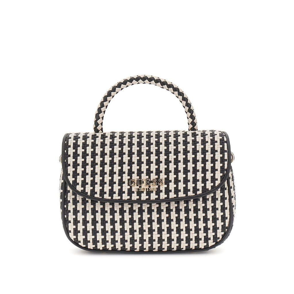 GUESS Mirema Top Handle Flap - Black/Multi
