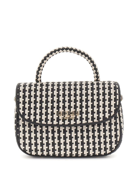 GUESS Mirema Sac à Main à Rabat - Noir/Multicolore