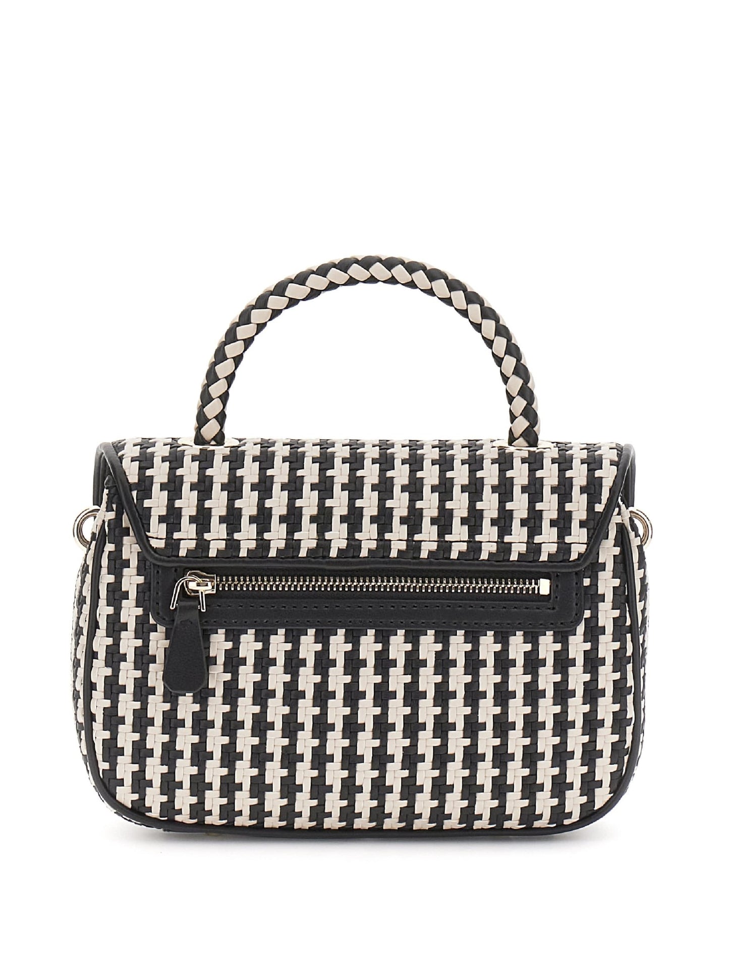 GUESS Mirema Sac à Main à Rabat - Noir/Multicolore