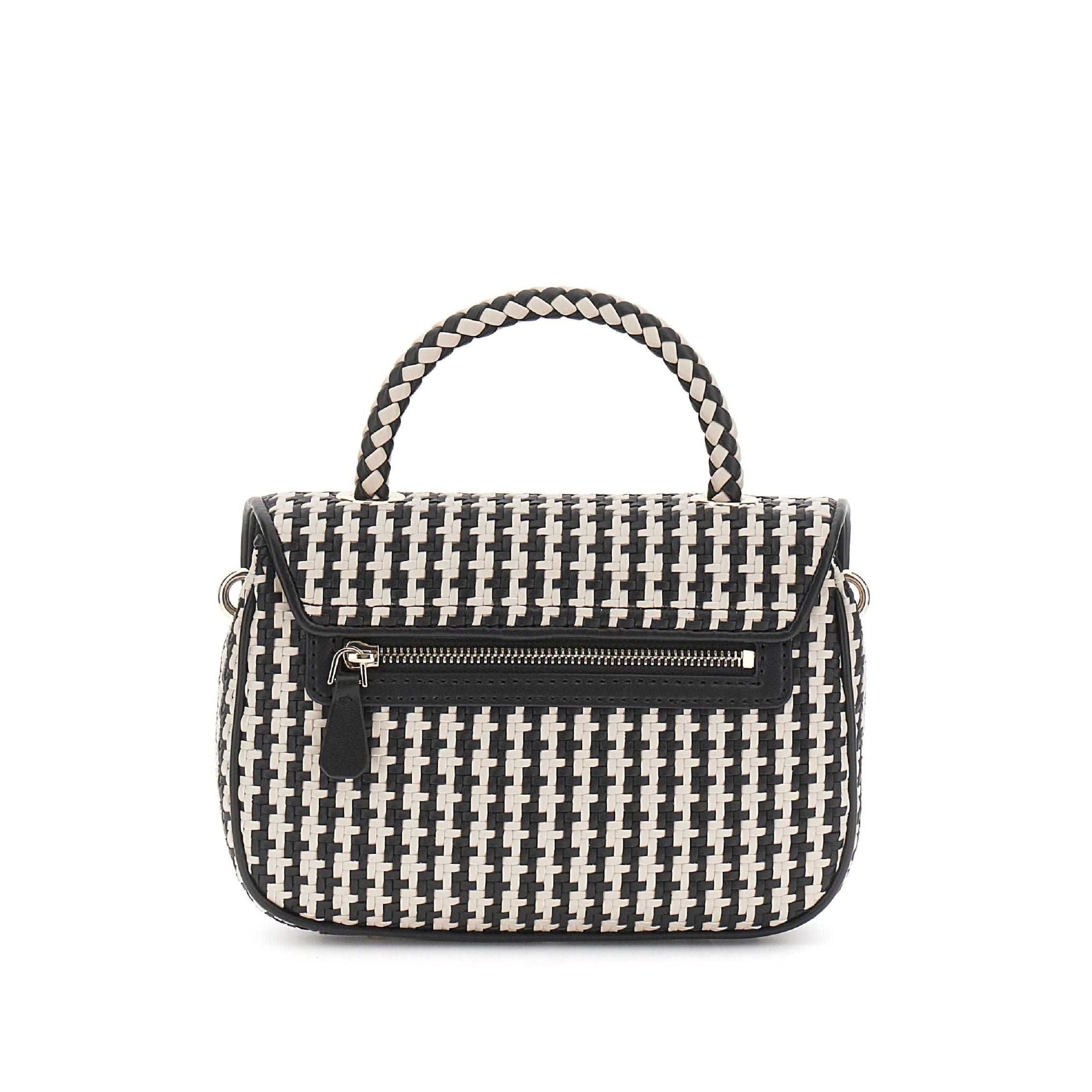 GUESS Mirema Top Handle Flap - Black/Multi