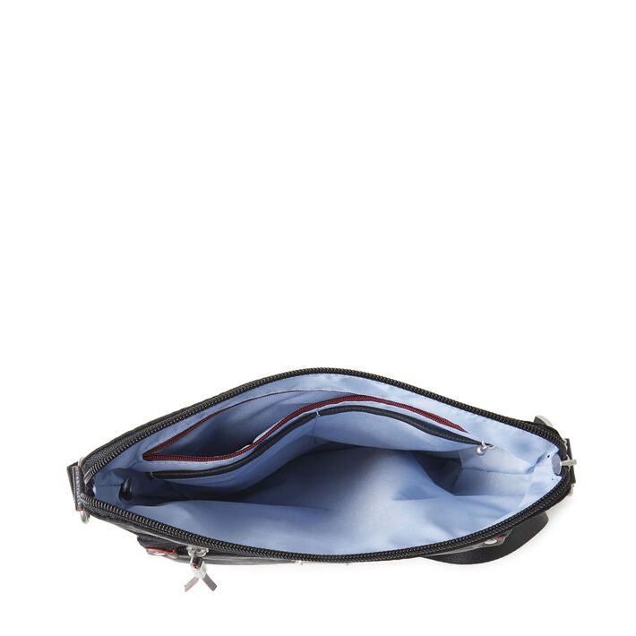 Baggallini Go Bagg With RFID Phone Wristlet - Black Cheetah Emboss