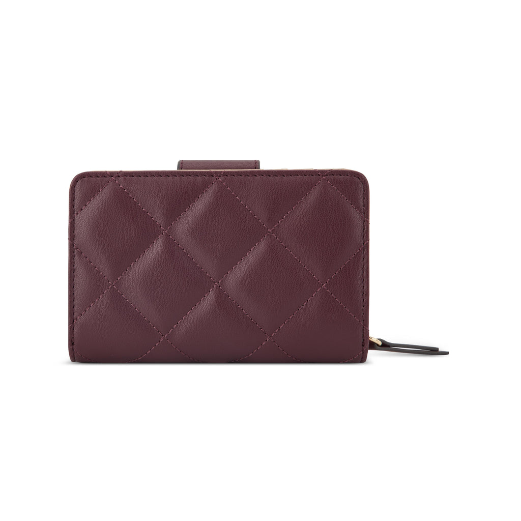 Nine West Handbags HALEEMA SLG FRENCH WALLET BOYSENBERRY
