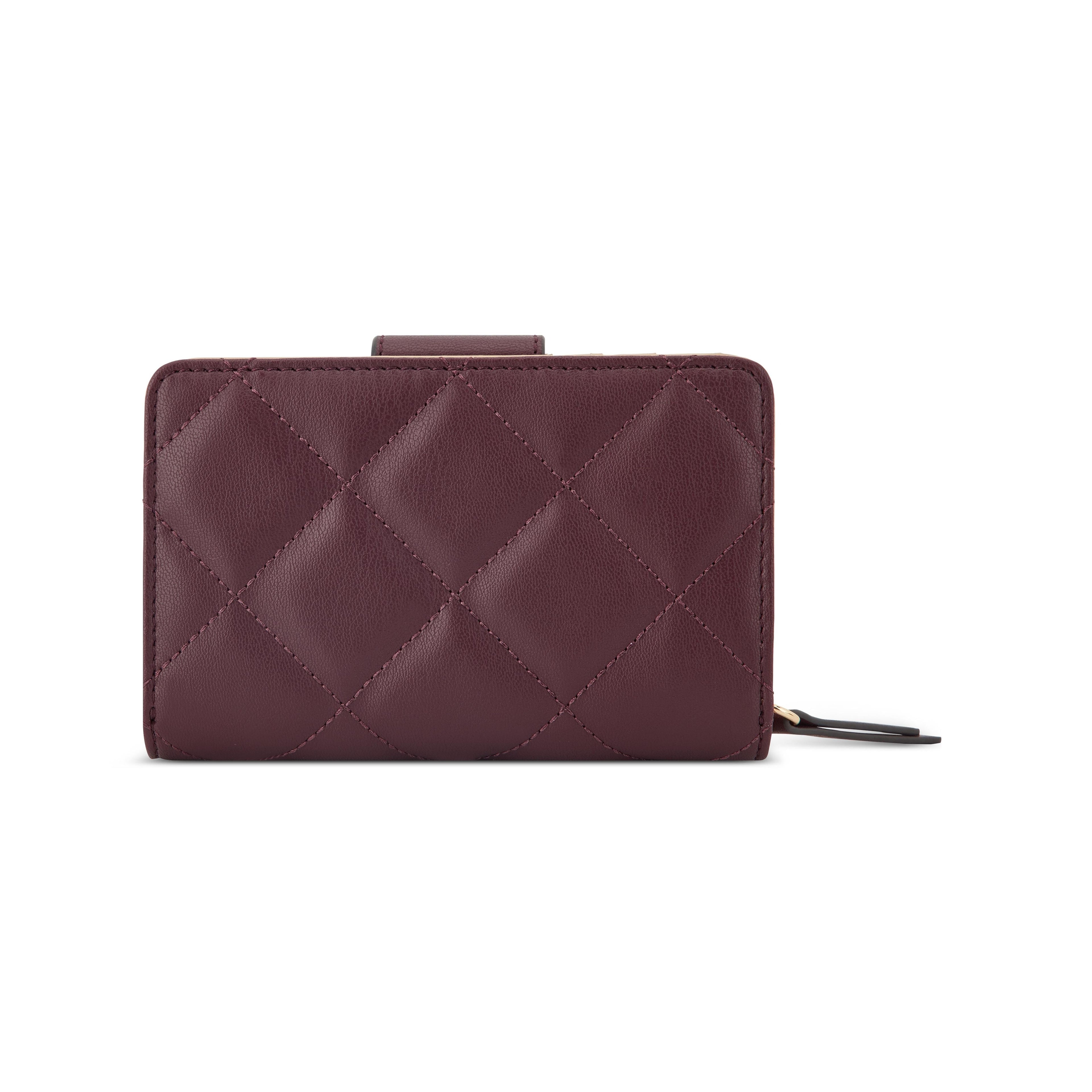 Nine West Handbags HALEEMA SLG FRENCH WALLET BOYSENBERRY