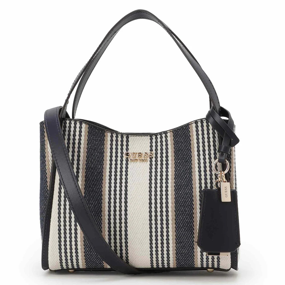 GUESS Nicolette Small Girlfriend Satchel - Natural Multi