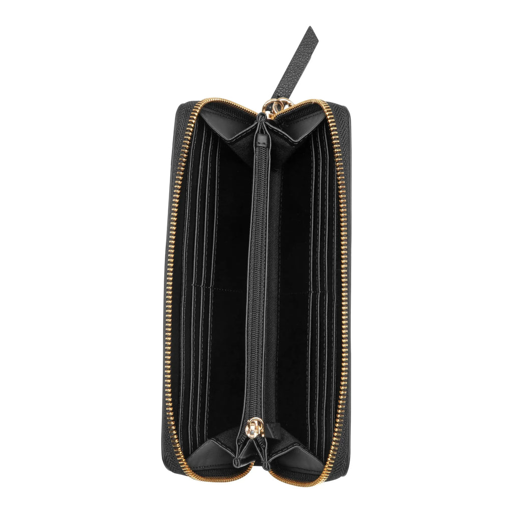 Nine West Mary SLG Zip-Around Wristlet Wallet - Black