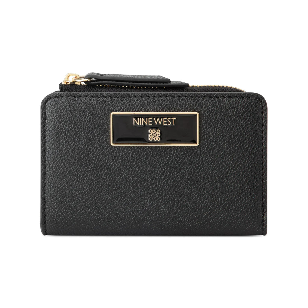 Nine West Mary SLG Zip Around Card Case – Black
