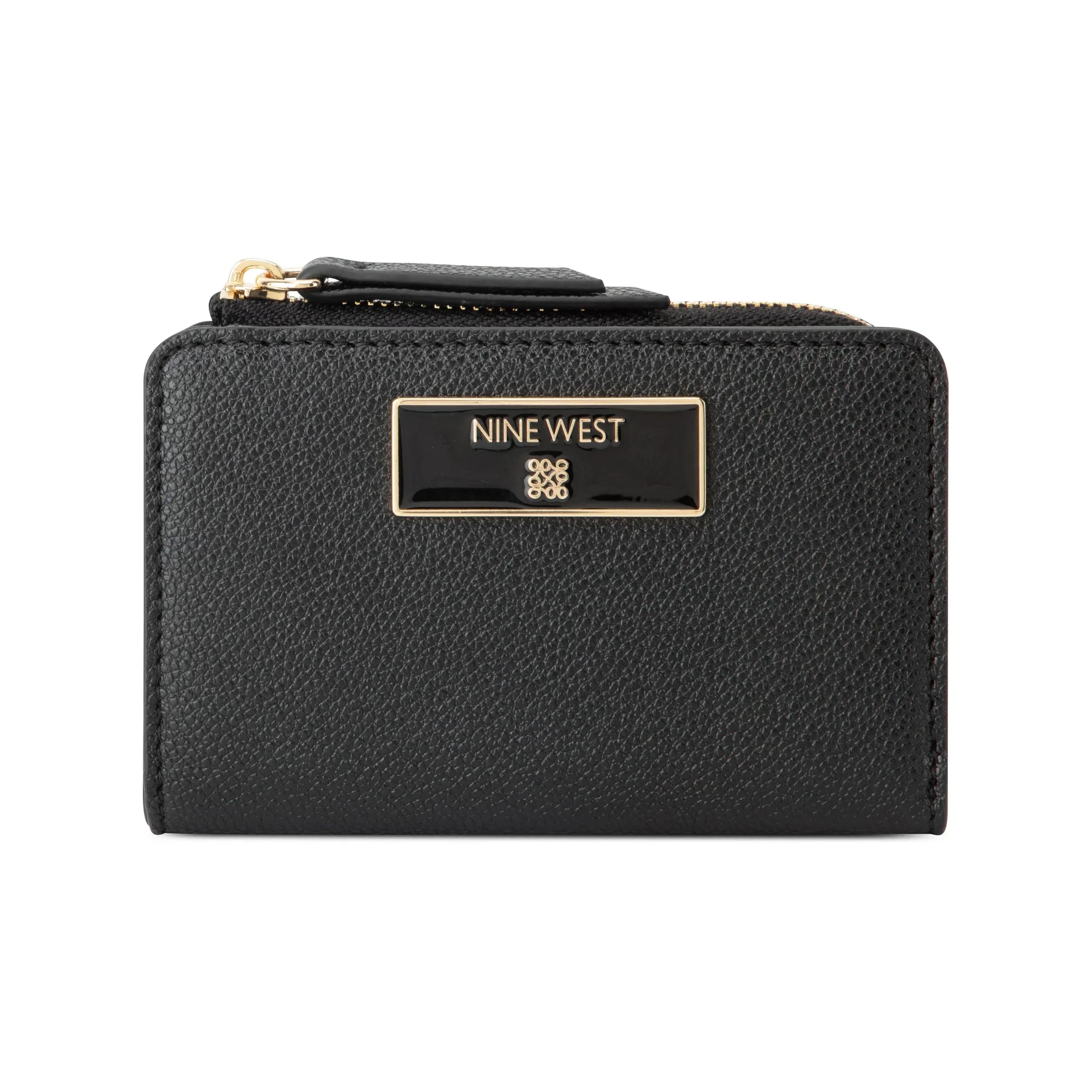 Nine West Mary SLG Zip Around Card Case – Black