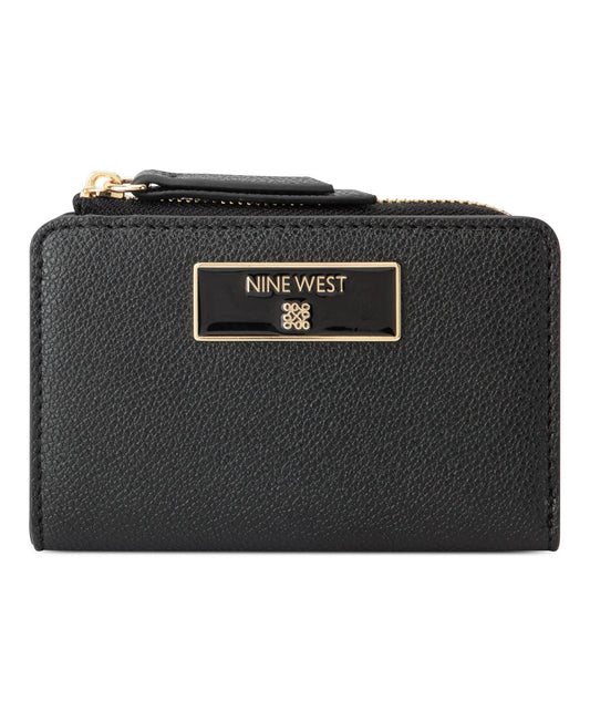 Nine West Mary SLG Zip Around Card Case – Black