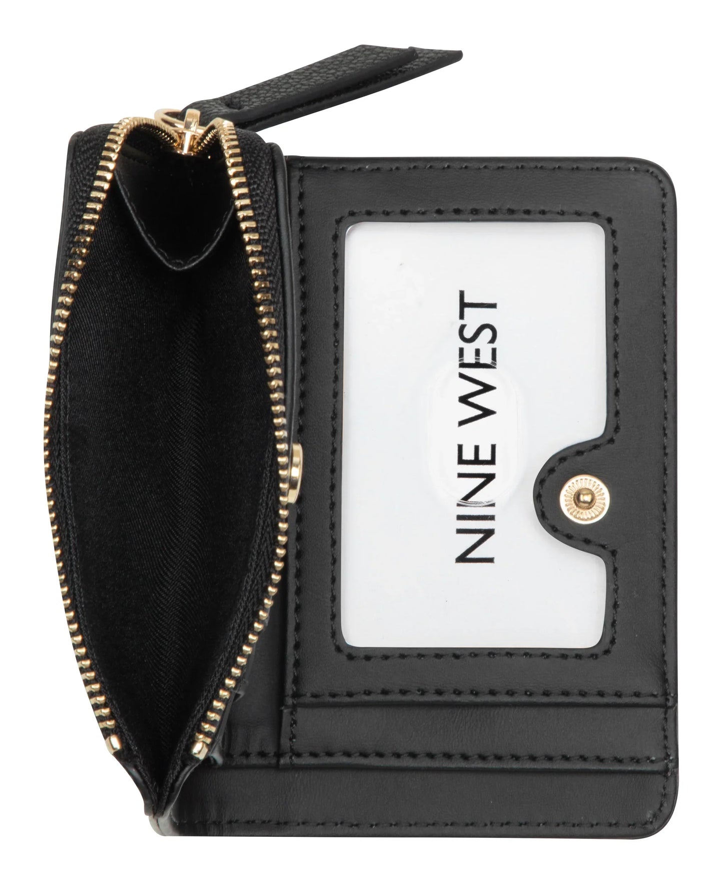 Nine West Mary SLG Zip Around Card Case – Black