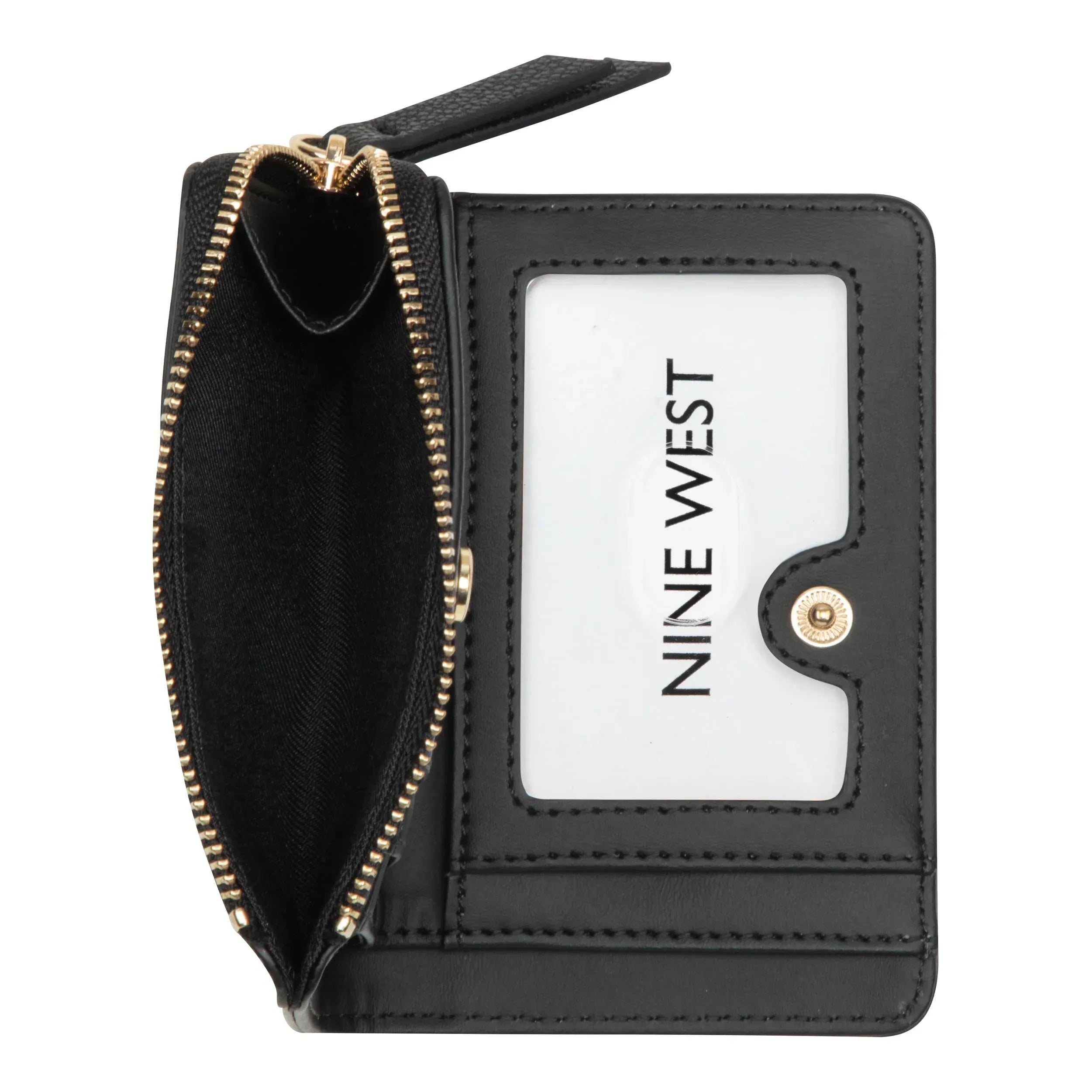 Nine West Mary SLG Zip Around Card Case – Black