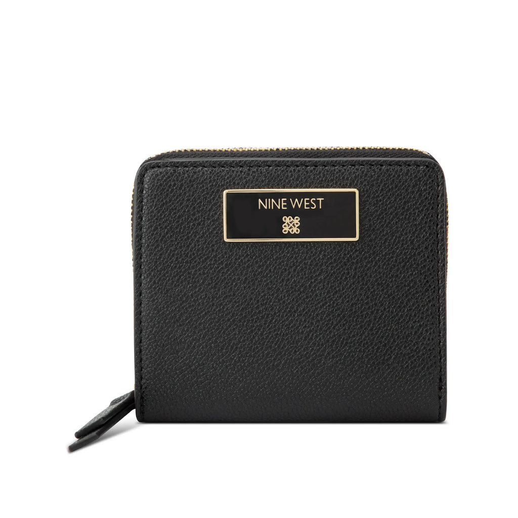 Nine West Mary SLG Small Zip Around - Black