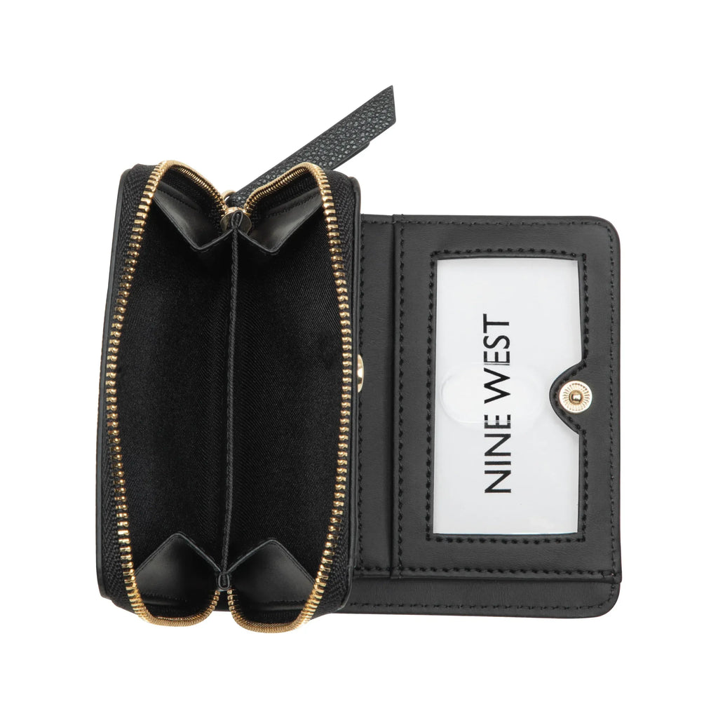 Nine West Mary SLG Small Zip Around - Black