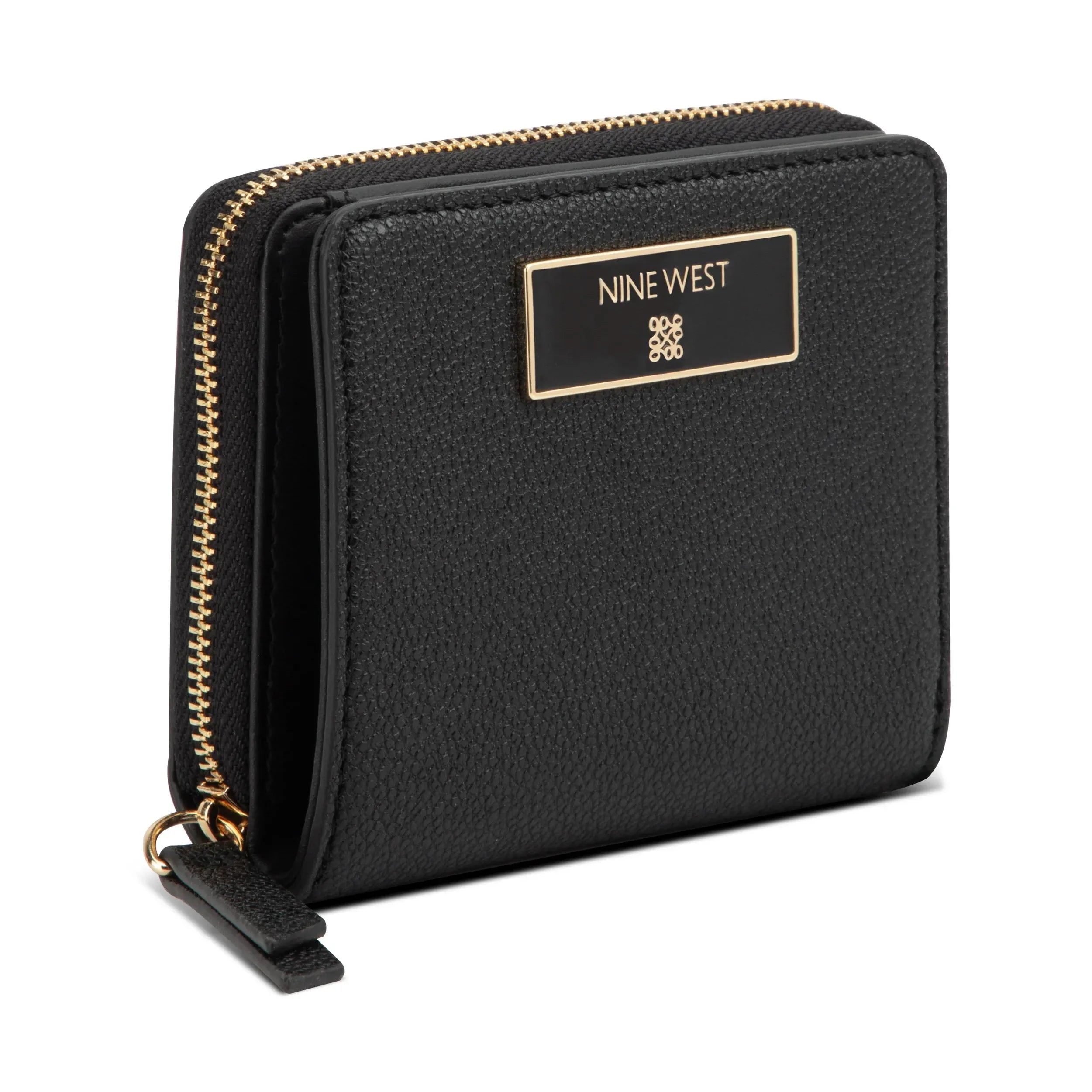 Nine West Mary SLG Small Zip Around - Black