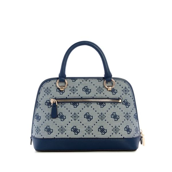 GUESS Neda Dome Satchel - Navy Logo