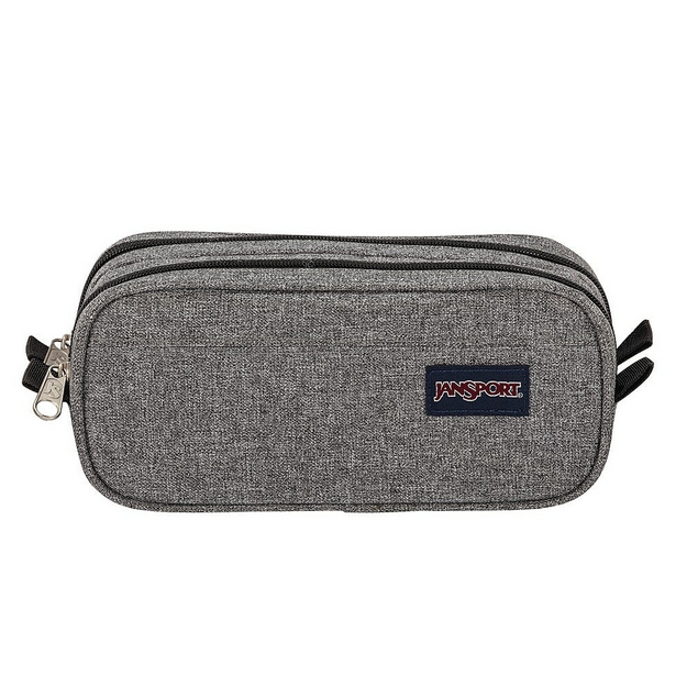JanSport Large Accessory Pouch - Grey Letterman