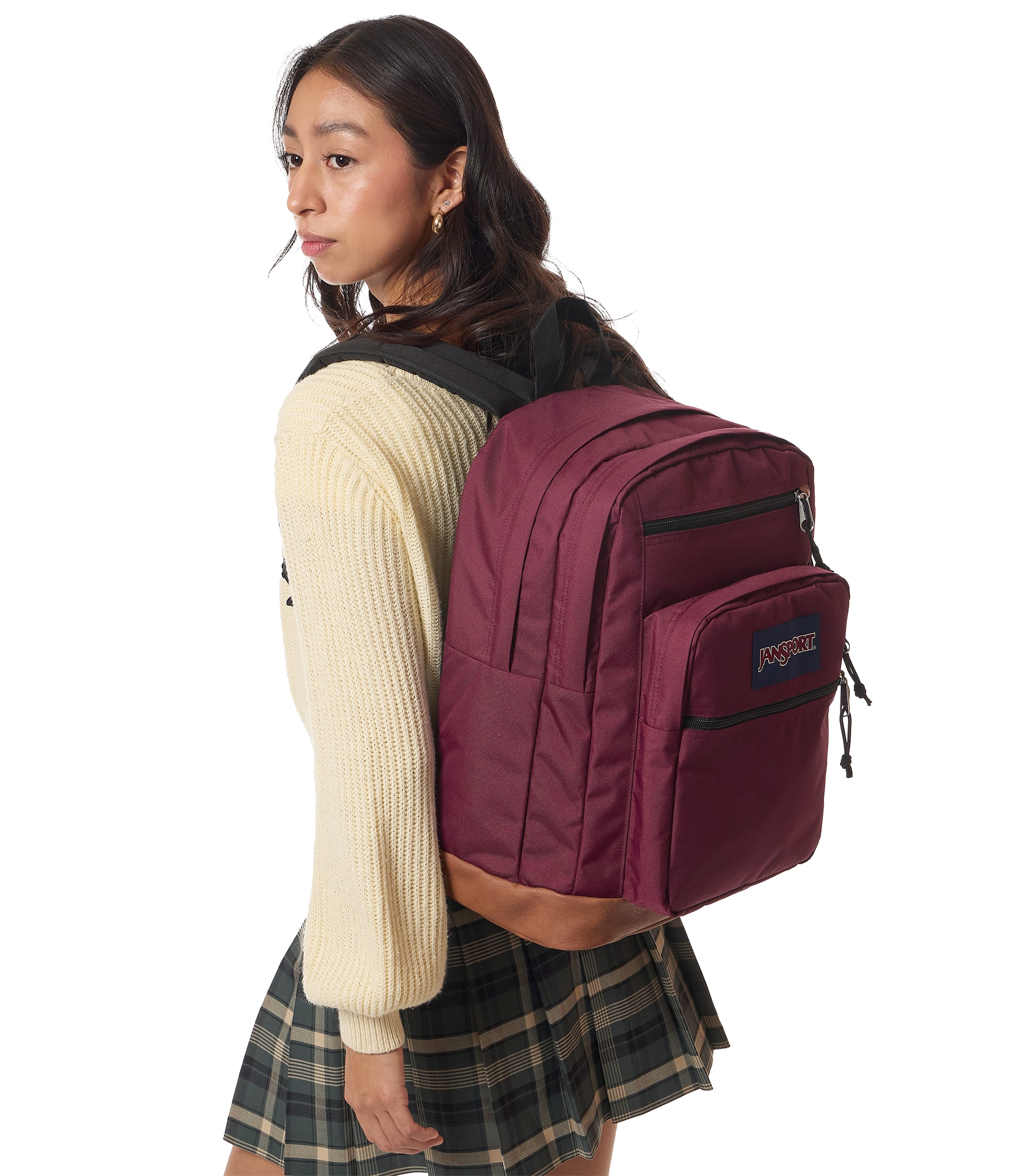 Jansport Cool Student Laptop Backpack - Cherry Laquer