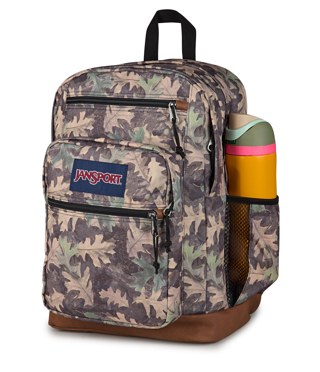 Jansport Cool Student Laptop Backpack - Woodland Camo Green