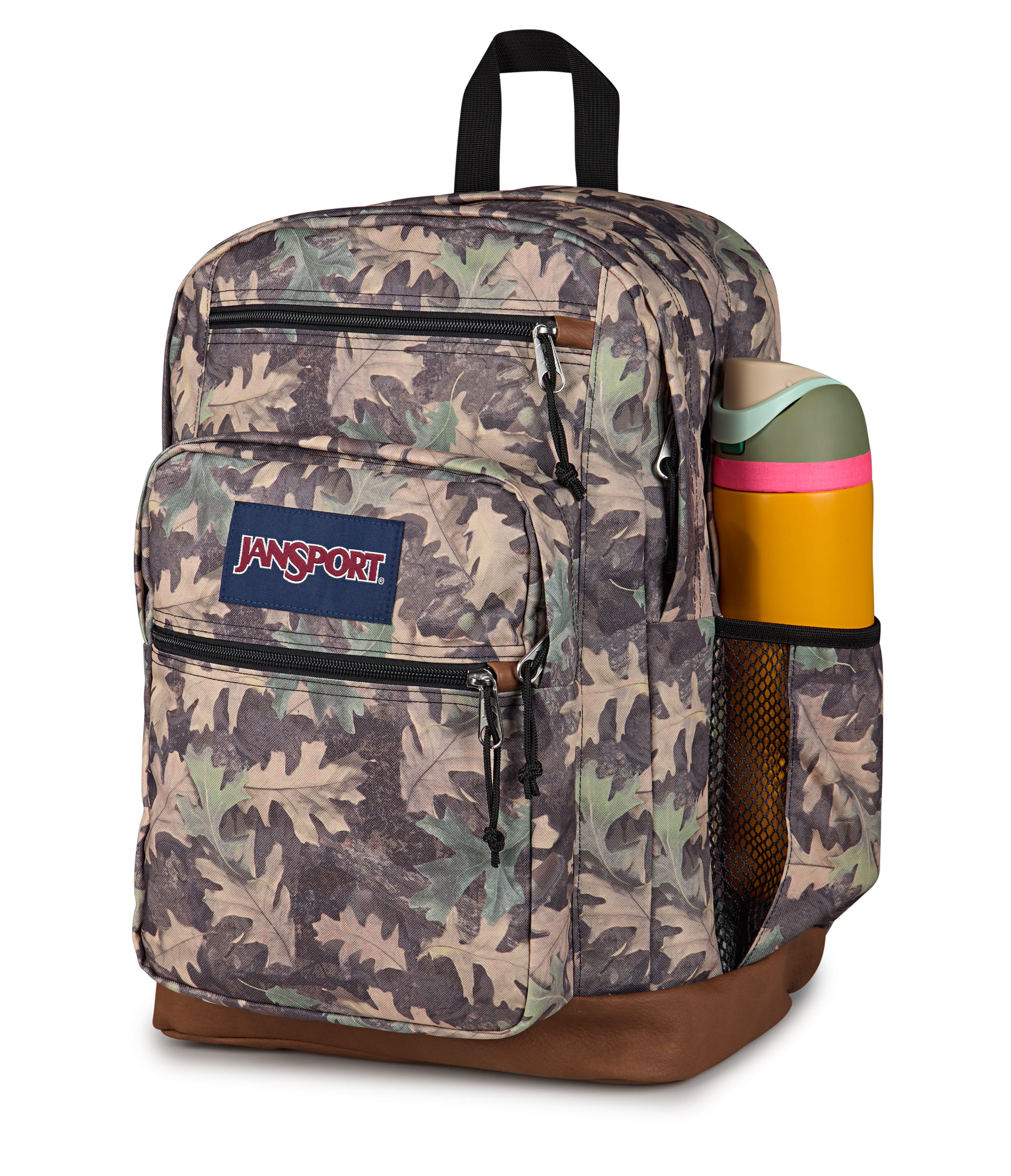 Jansport Cool Student Laptop Backpack - Woodland Camo Green