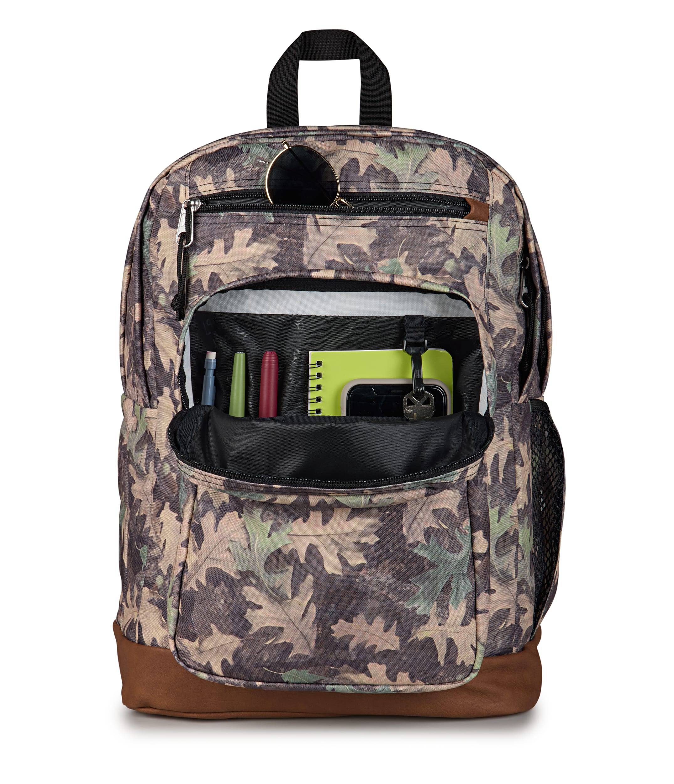 Jansport Cool Student Laptop Backpack - Woodland Camo Green
