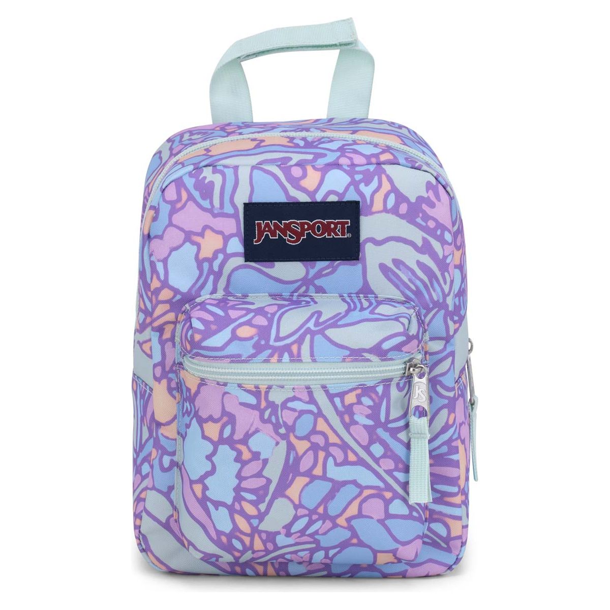 Jansport Big Break Lunch Bag - Fluid Floral Pastel Lilac