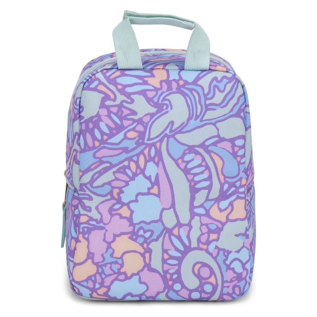 Jansport Big Break Lunch Bag - Fluid Floral Pastel Lilac