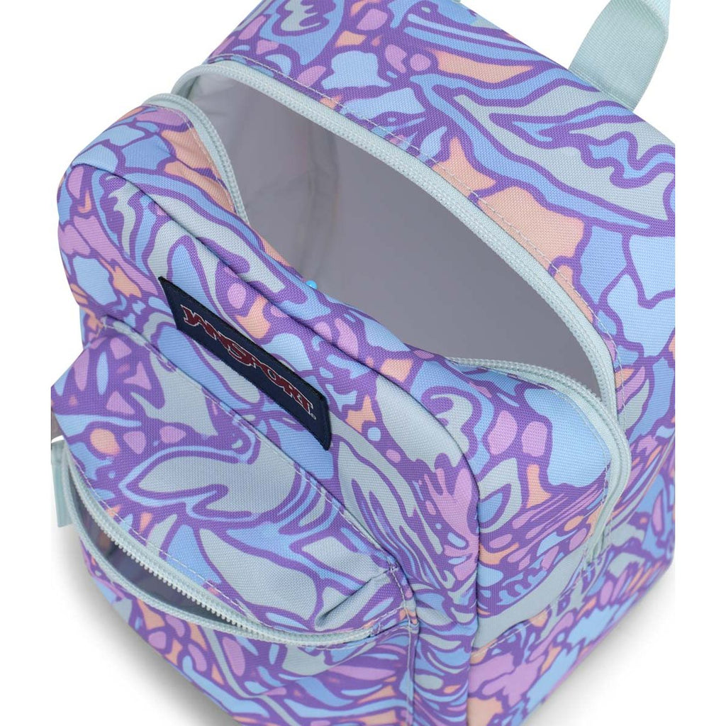 Jansport Big Break Lunch Bag - Fluid Floral Pastel Lilac