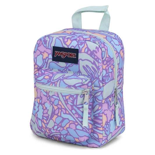 Jansport Big Break Lunch Bag - Fluid Floral Pastel Lilac
