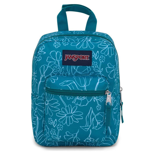 Jansport Big Break Lunch Bag - Delightful Daisies Green