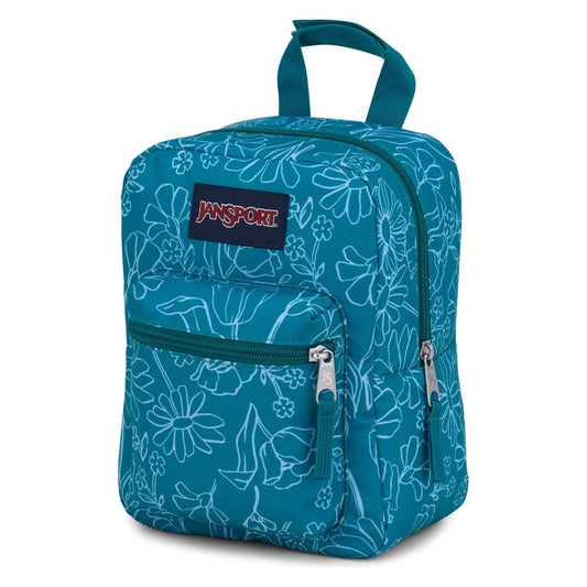 Jansport Big Break Lunch Bag - Delightful Daisies Green