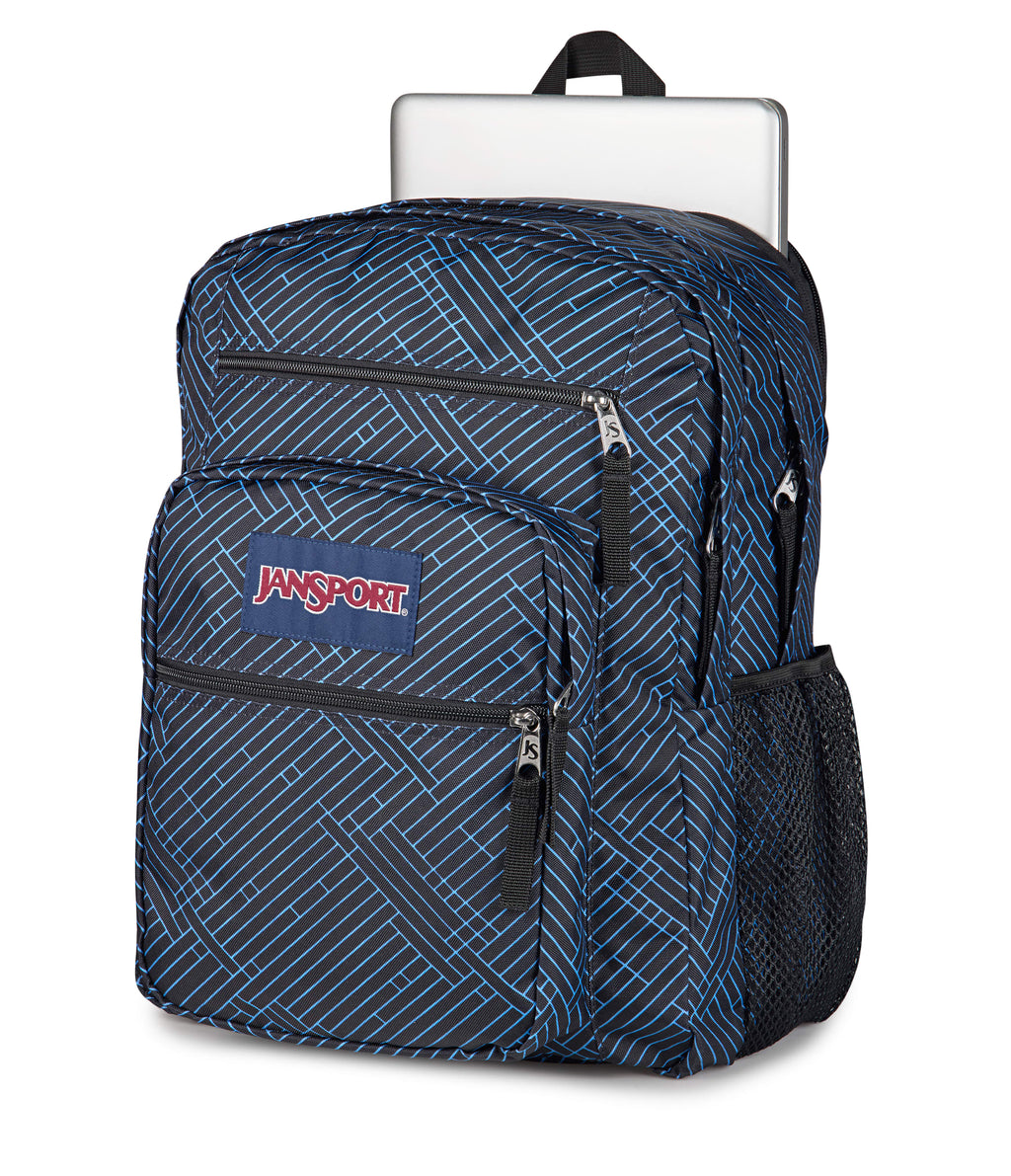 JanSport Big Student Laptop Backpack - Team Stripes Black