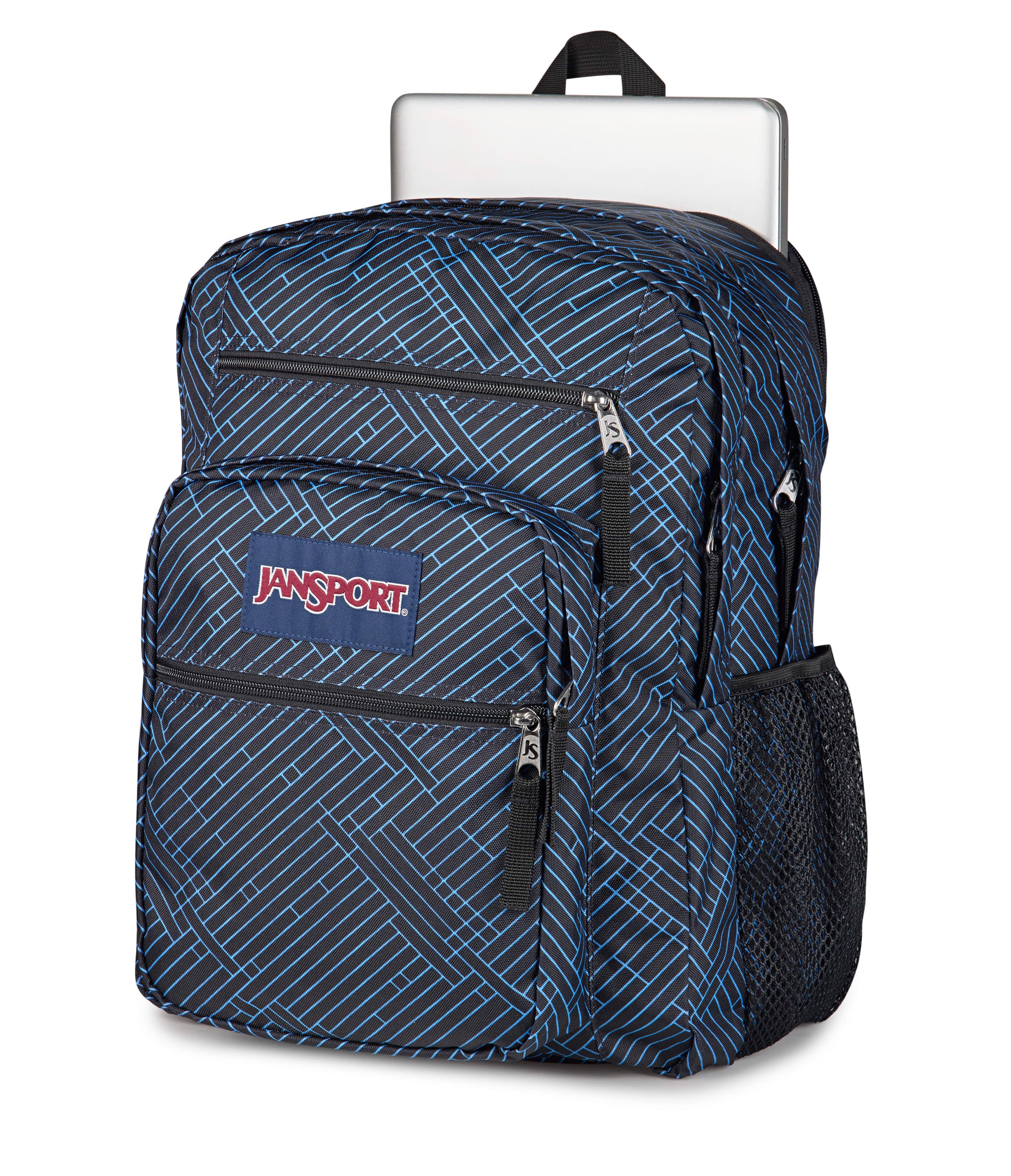 JanSport Big Student Laptop Backpack - Team Stripes Black