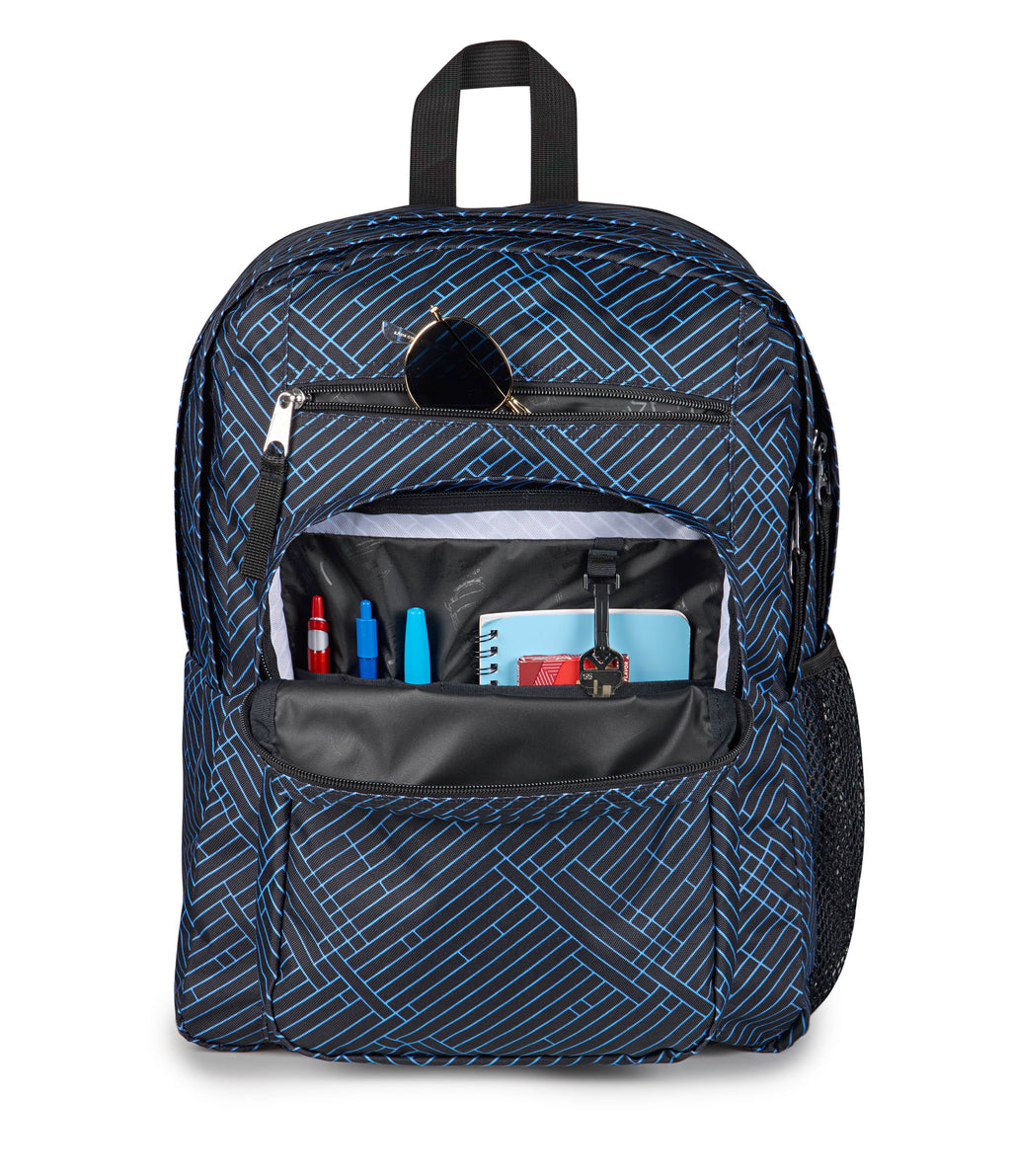 JanSport Big Student Laptop Backpack - Team Stripes Black
