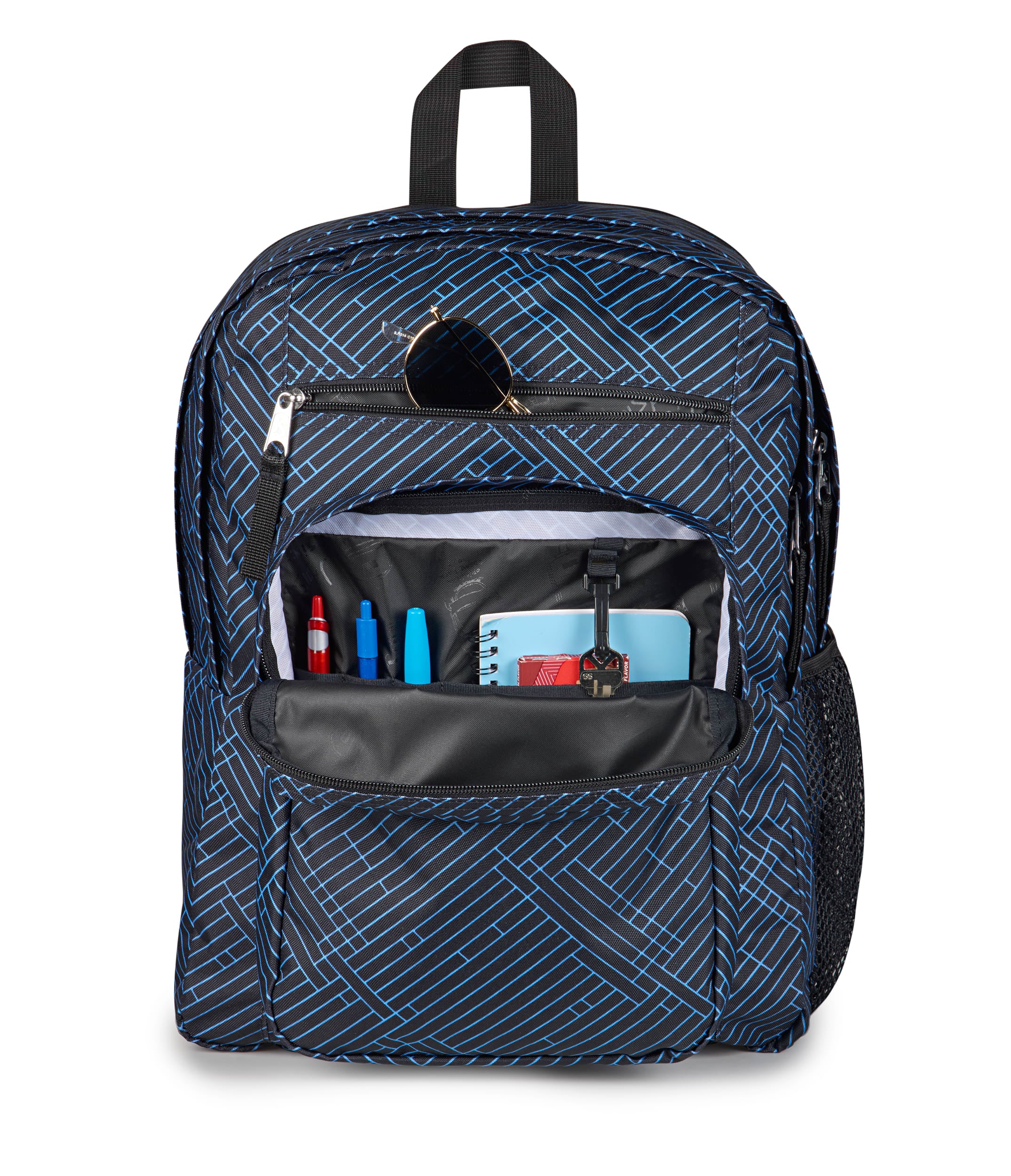 JanSport Big Student Laptop Backpack - Team Stripes Black