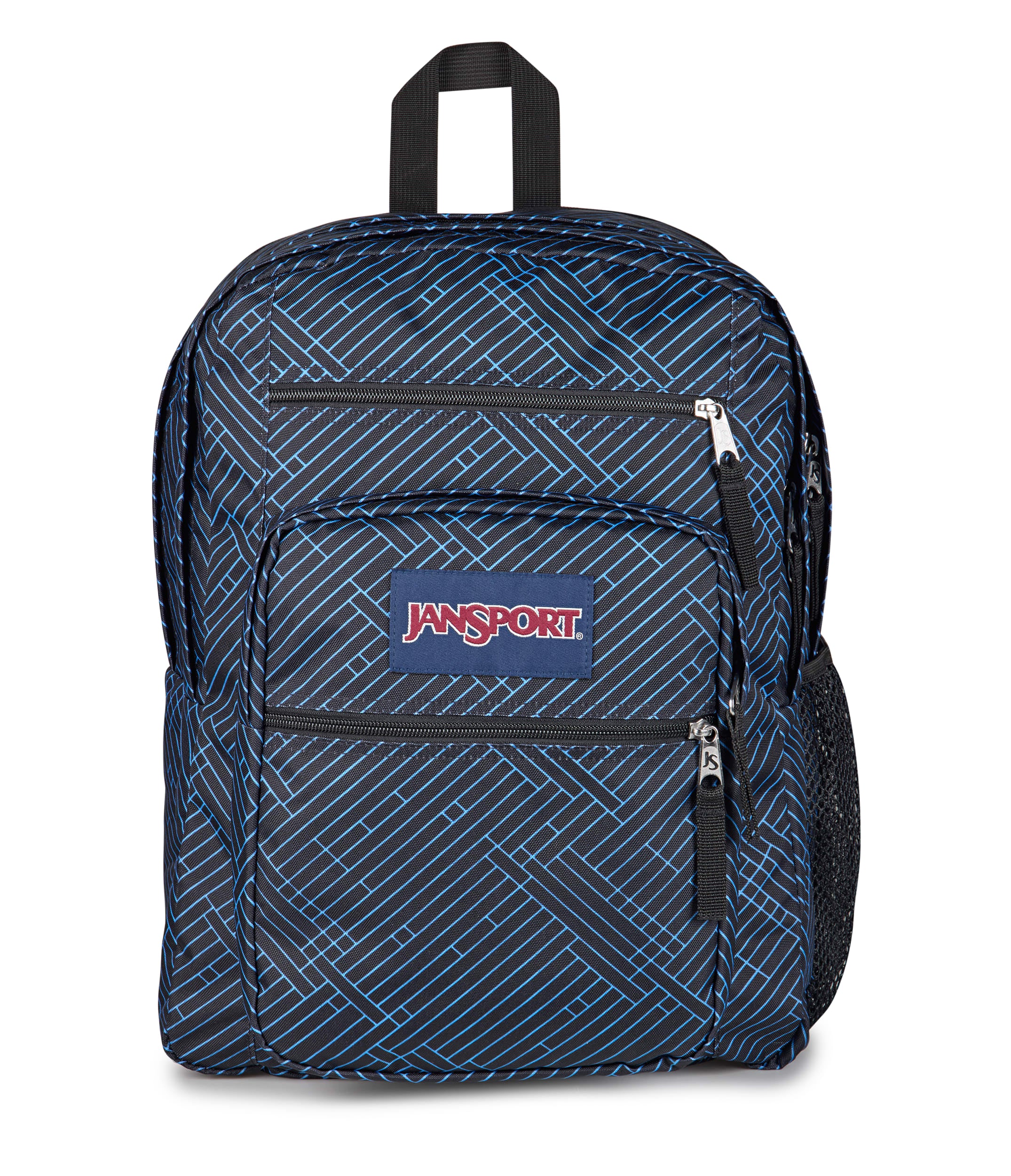 JanSport Big Student Laptop Backpack - Team Stripes Black