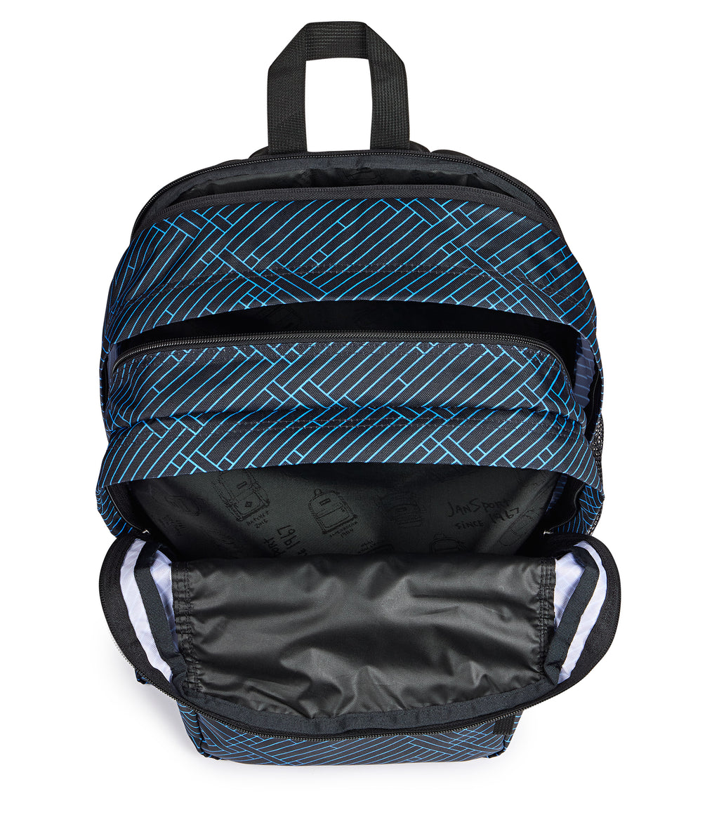 JanSport Big Student Laptop Backpack - Team Stripes Black