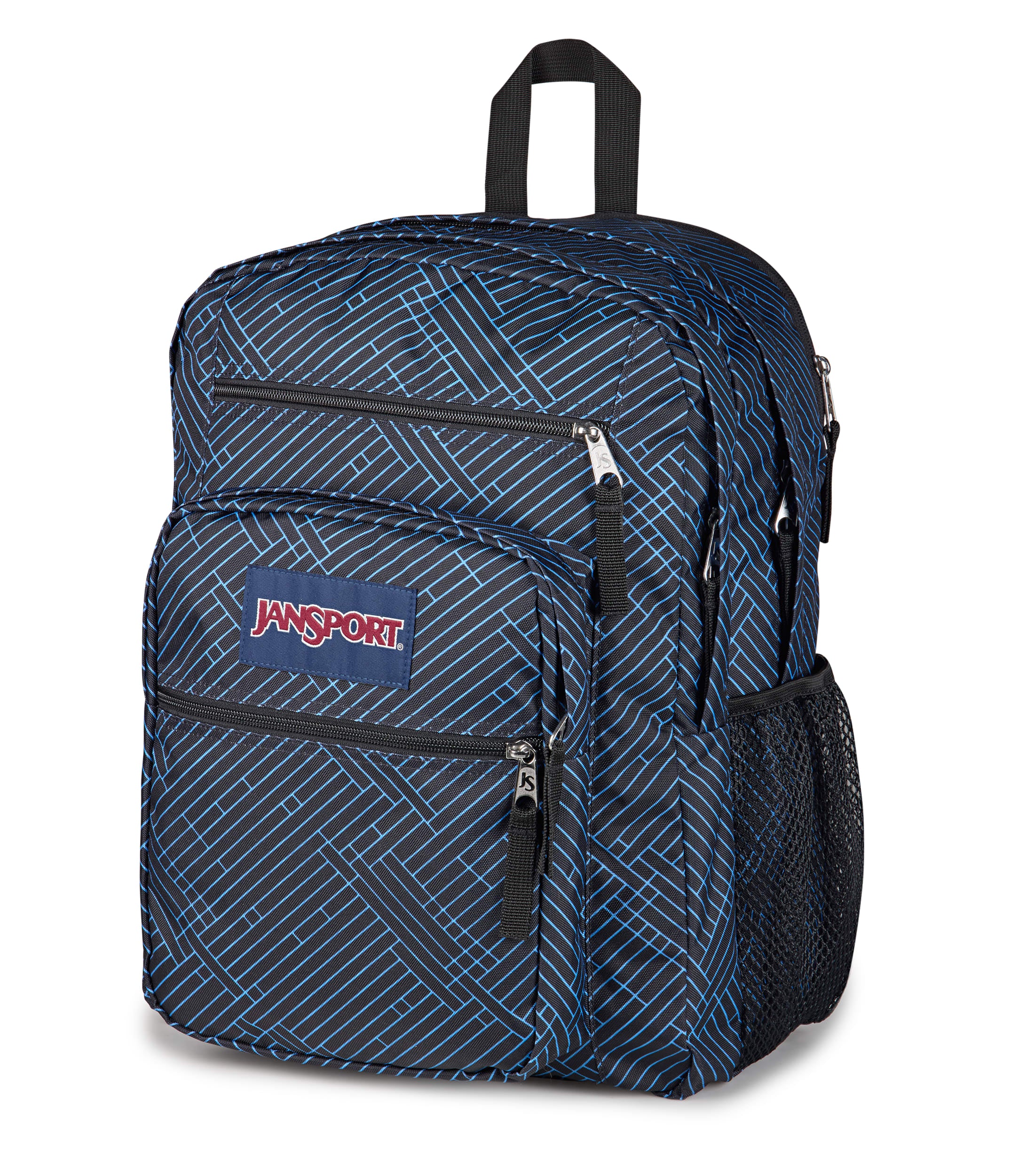 JanSport Big Student Laptop Backpack - Team Stripes Black