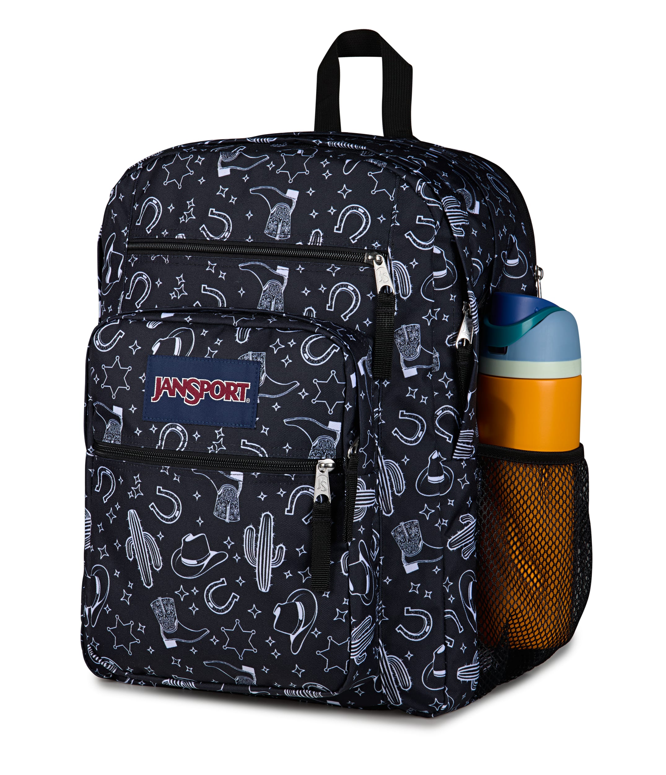 JanSport Big Student Laptop Backpack - Wild West Escape Black