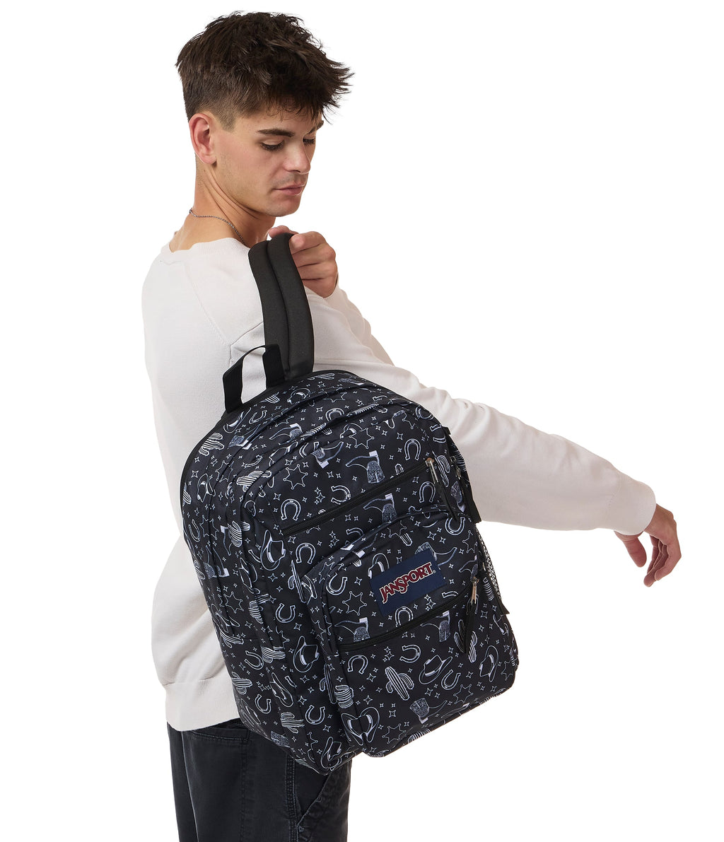 JanSport Big Student Laptop Backpack - Wild West Escape Black