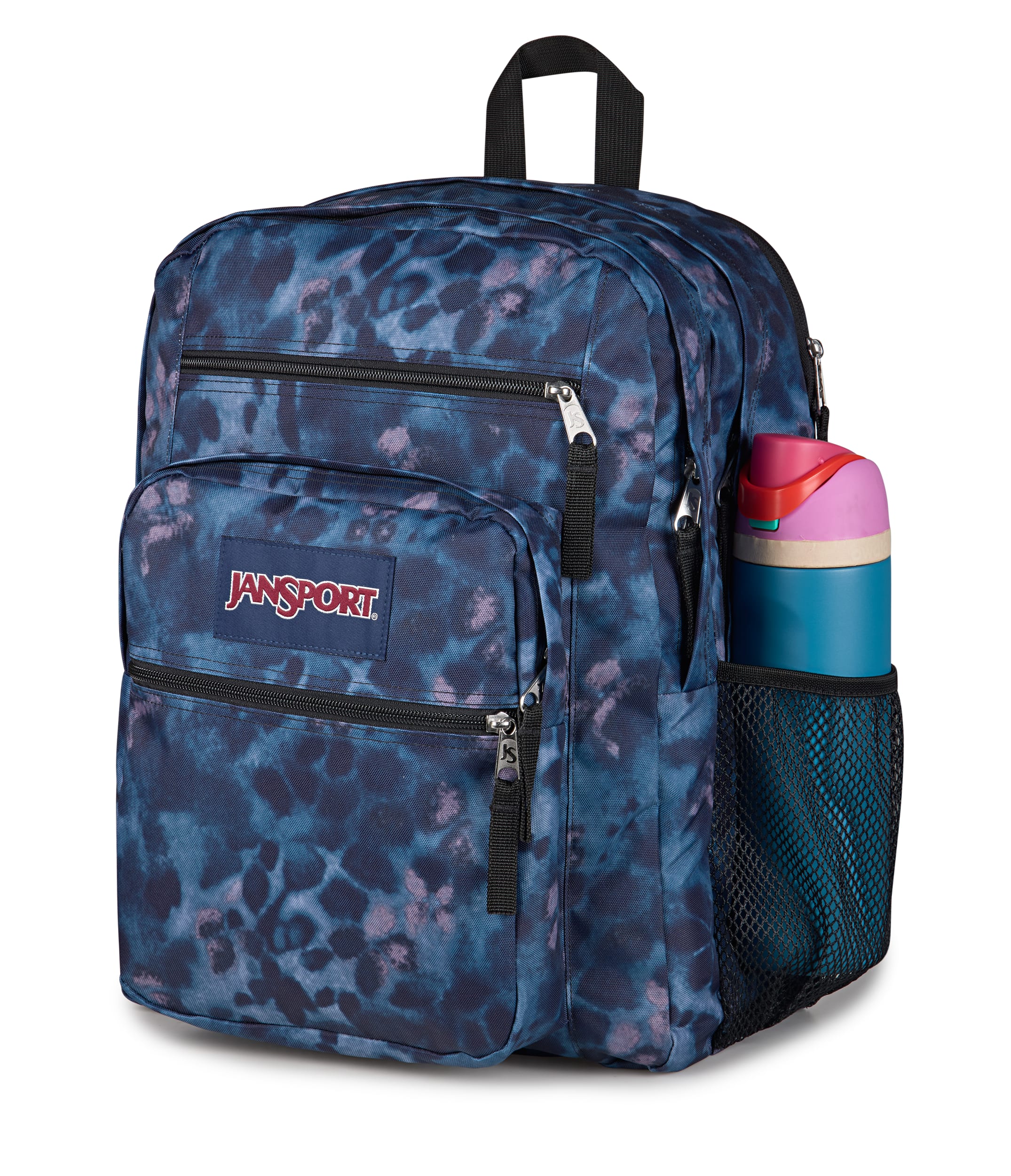 JanSport Big Student Laptop Backpack - Ghostly Floral Navy