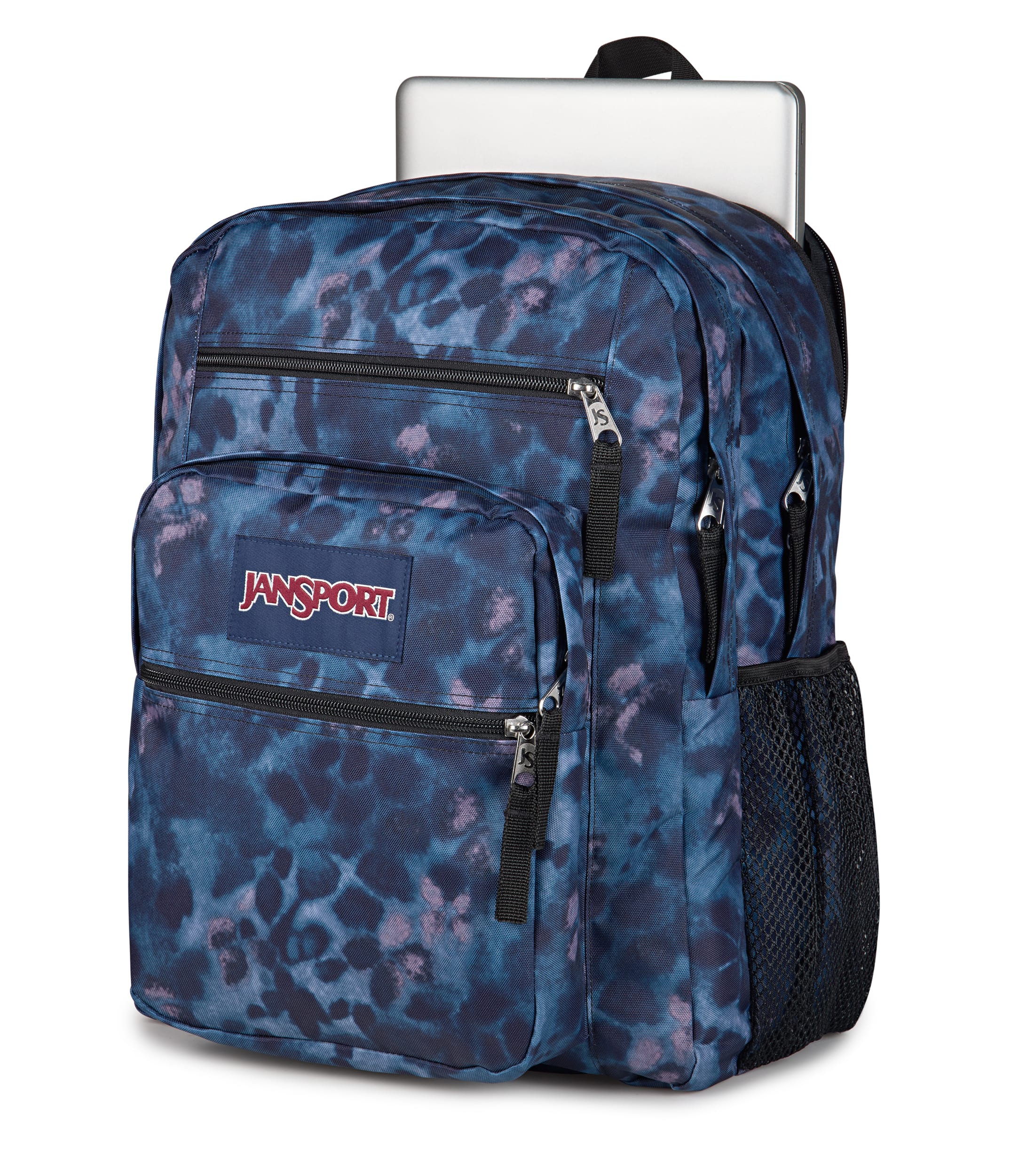 JanSport Big Student Laptop Backpack - Ghostly Floral Navy
